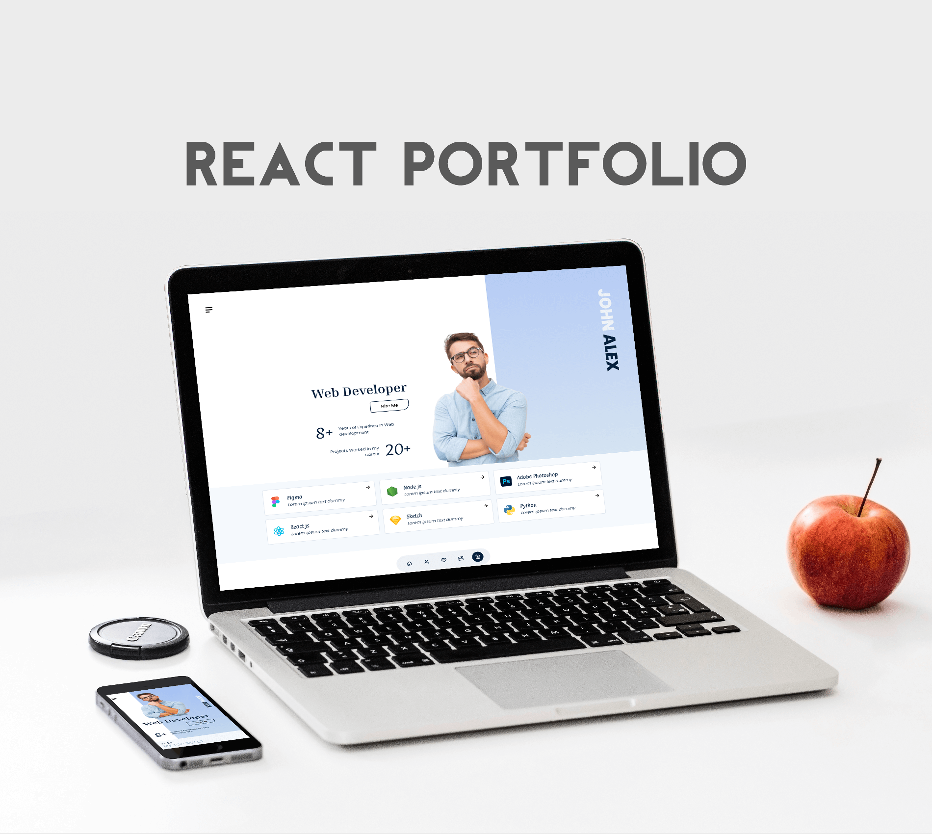 https://frontendsourcecode.com/Create Your Own Portfolio using React, Vite and tailwind CSS